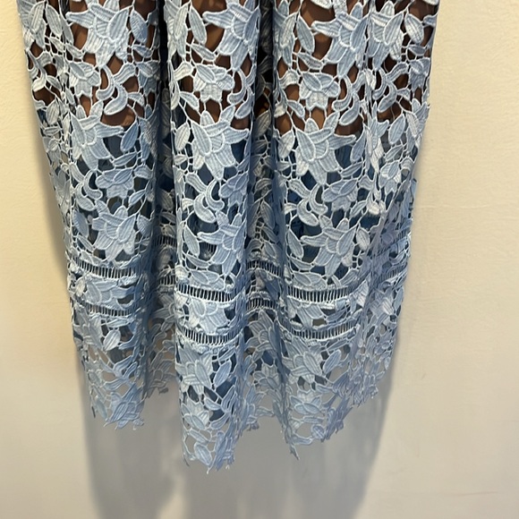 Self-Portrait Azalea Midi Dress in light blue, US 4, worn twice - Picture 6 of 9